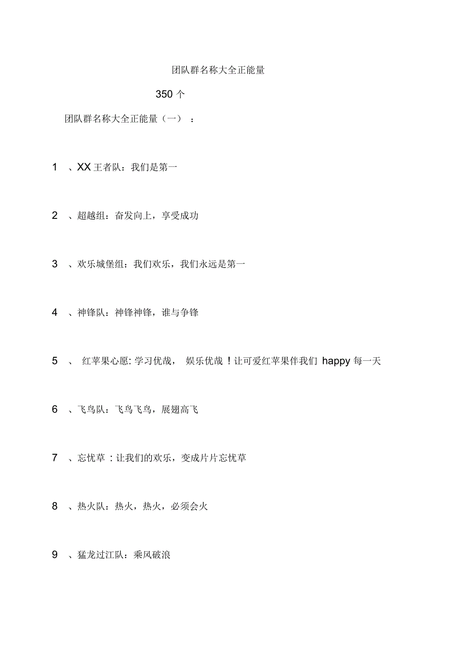 团队群名称大全正能量_第1页
