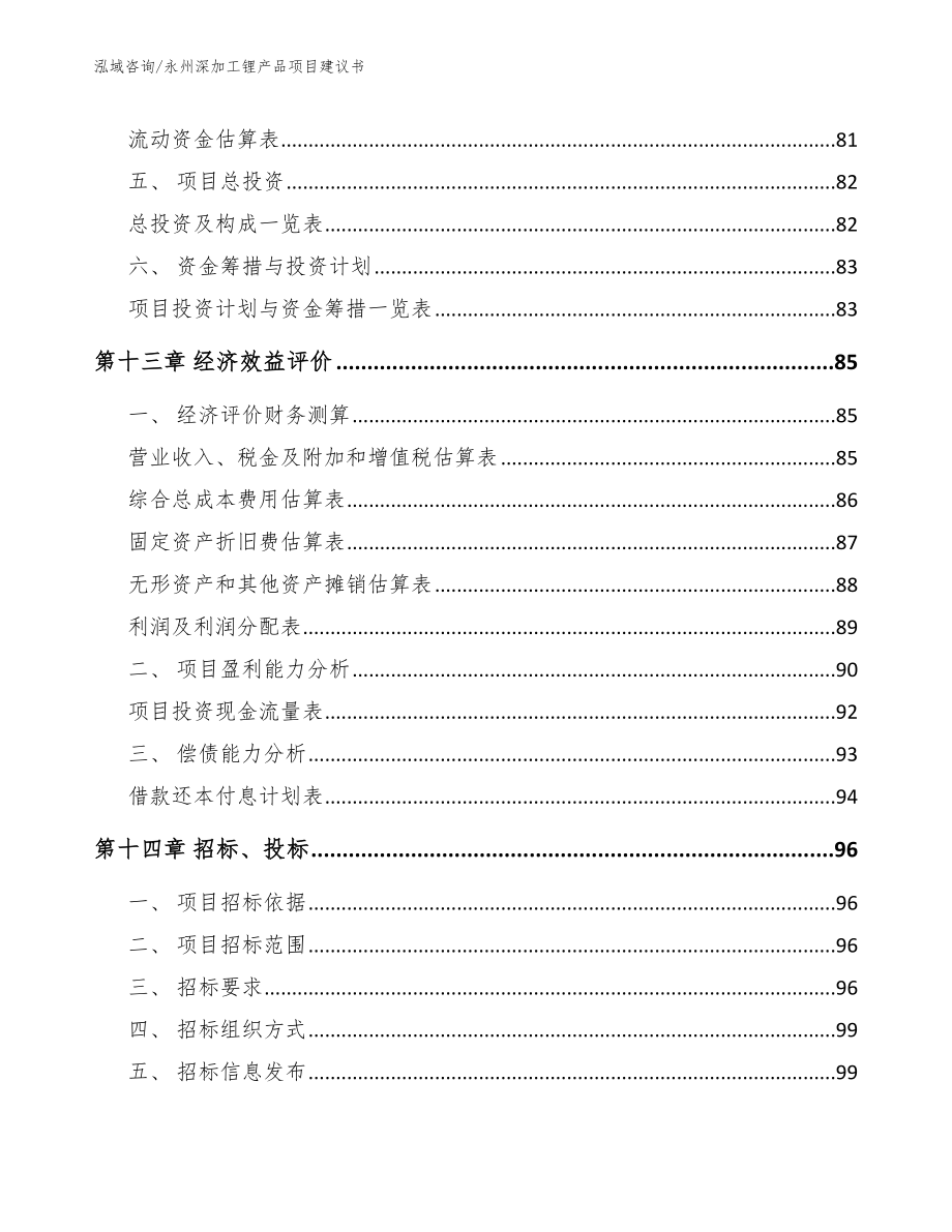 永州深加工锂产品项目建议书范文_第4页
