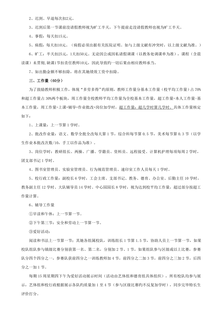 教学质量考核专题方案及各项新版制度_第3页