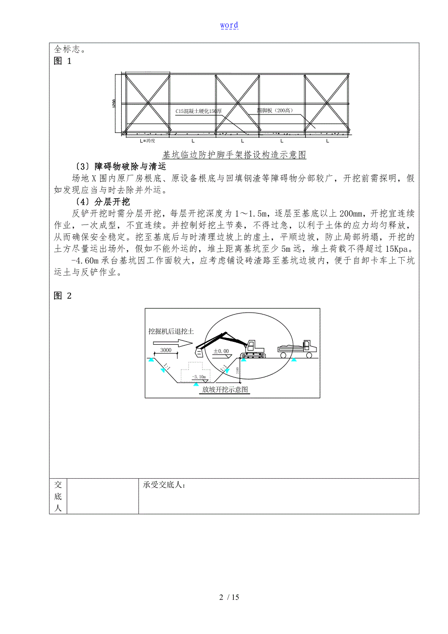 土方开挖施工技术交底记录簿_第2页