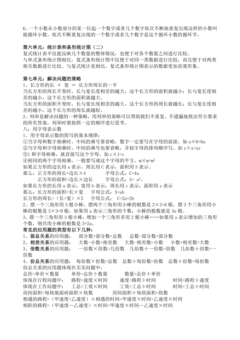 苏教版书数学五年级上册知识点归纳_第3页