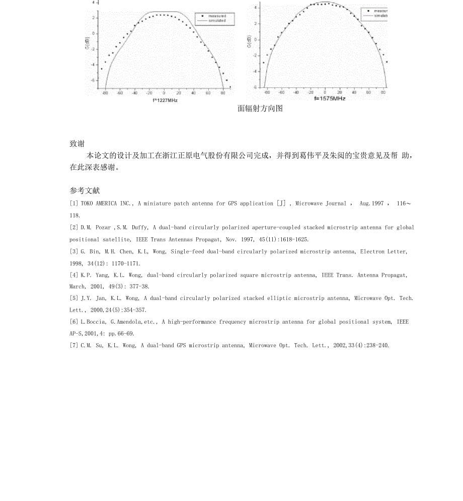 单馈双频GPS微带天线_第5页