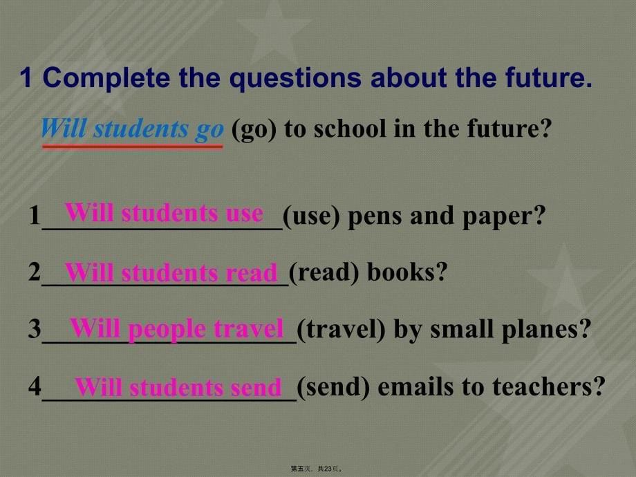 新教案七年级下册英语课件Module4Unit3Languageinuse_第5页