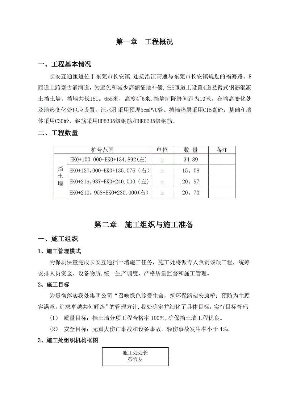 【建筑施工方案】长安互通挡土墙施工方案_第2页