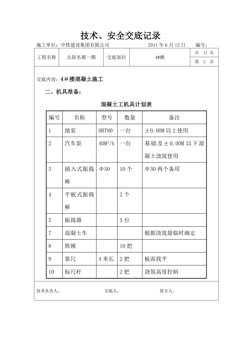 住宅楼混凝土技术交底_第2页