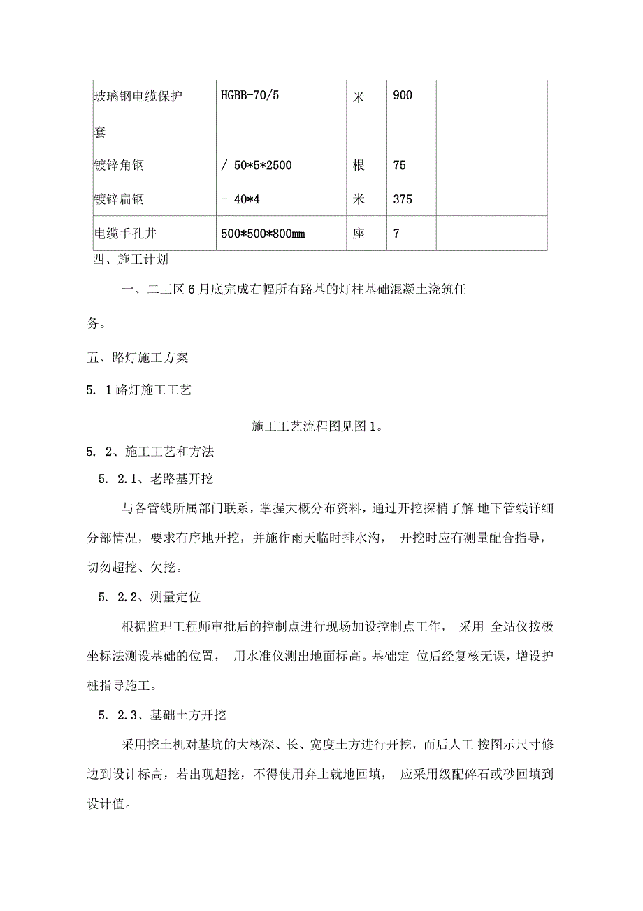 道路路灯工程施工方案_第4页