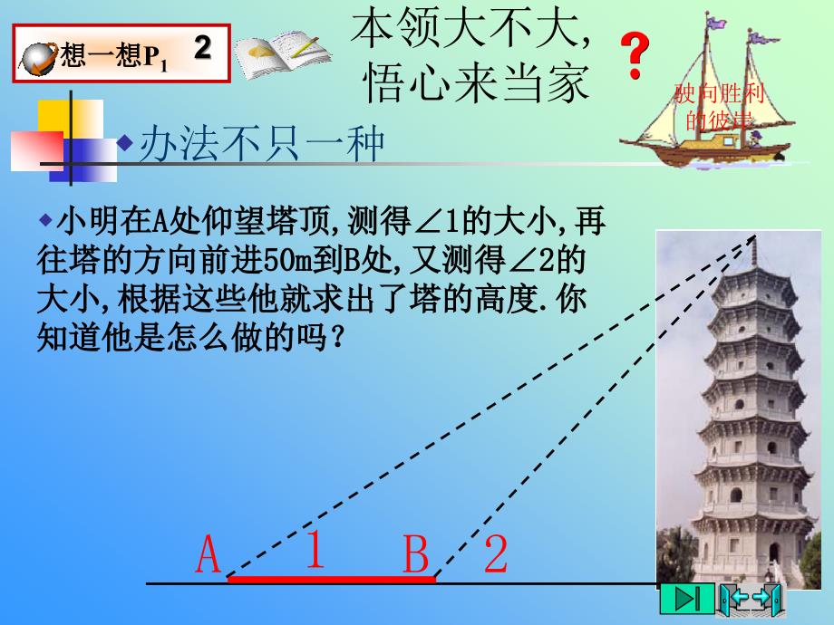 11从梯子的倾斜程度谈起（1）锐角三角函数——正切与余切_第4页