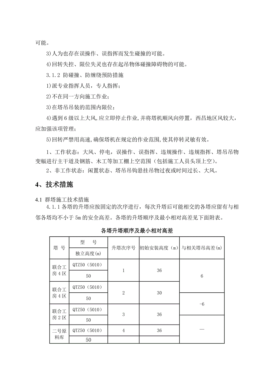 四川某联合厂房技改项目QTZ50型塔吊施工方案_第2页