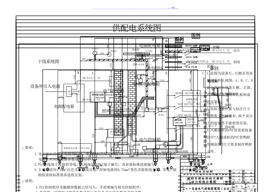 中职技能大赛电气安装和维修选手用图_第1页