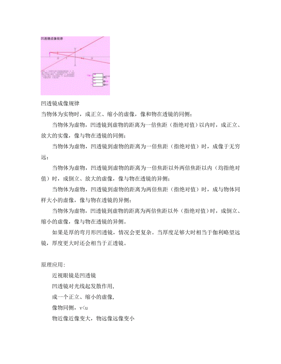 八年级物理上册透镜的成像规律知识归纳人教新课标版_第4页