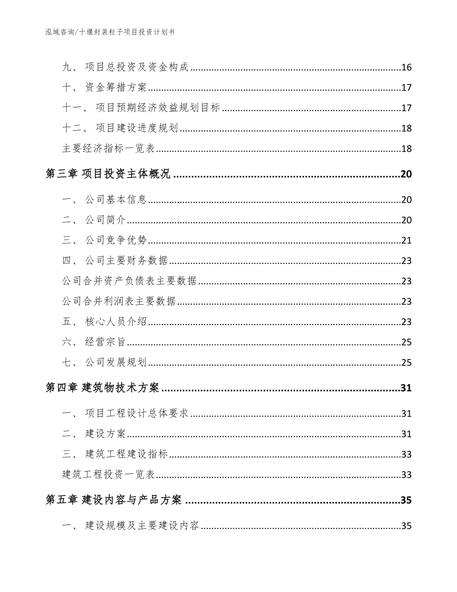 十堰封装粒子项目投资计划书_第4页