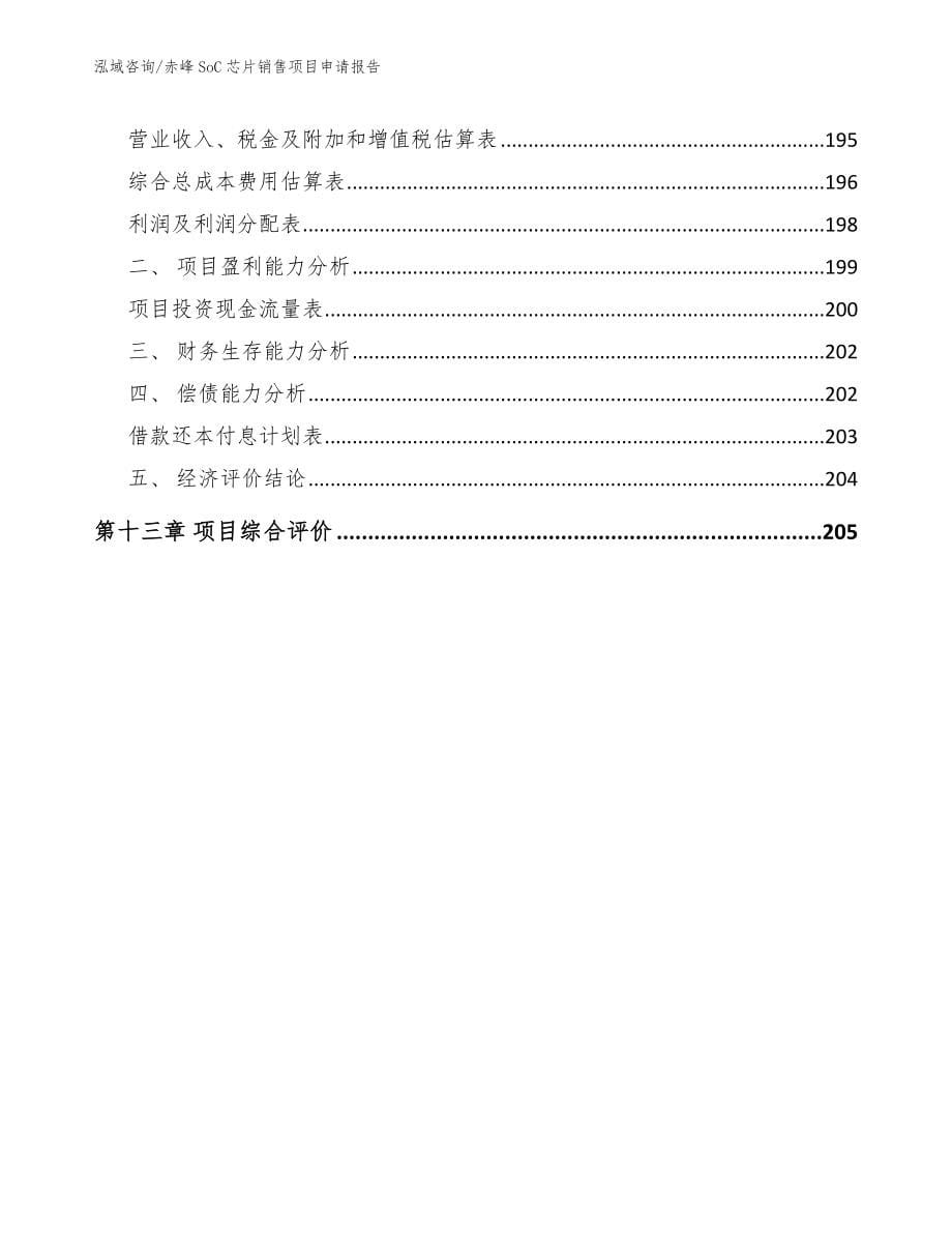 赤峰SoC芯片销售项目申请报告_模板范文_第5页