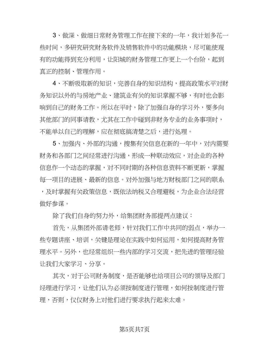 精选财务会计工作计划例文（三篇）.doc_第5页