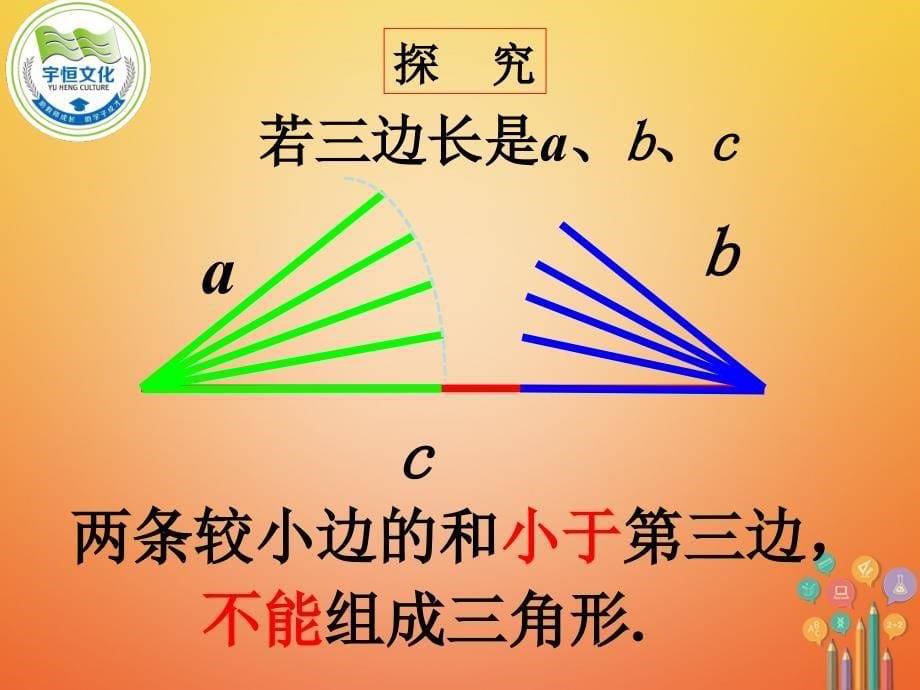 2017-2018学年七年级数学下册 第9章 多边形 9.1 三角形 9.1.3 三角形的三边关系课件 （新版）华东师大版_第5页