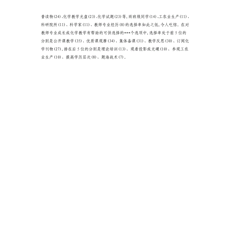 高中化学课程资源开发与利用状况调查.docx_第4页