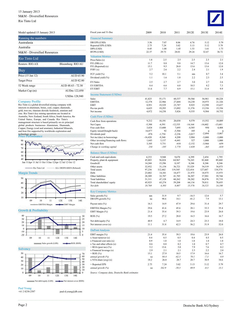 RIOTINTOLTD(RIO.AX)：4Q12PRODUCTIONSETTOINCREASE8%AFTERAFLATYEAR0116_第2页