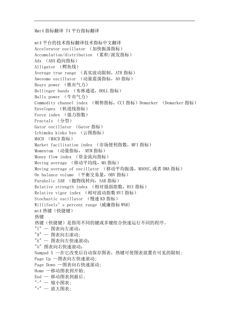 mt4平台的技术指标翻译技术指标中文翻译_第3页