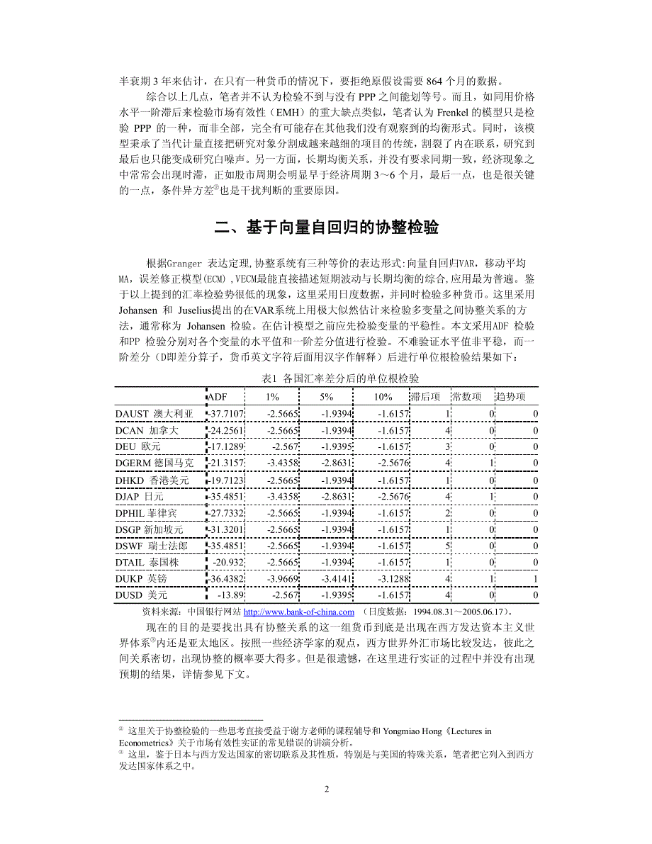 518定稿关于汇率协整疑问的一点思考doc - 科学网_第2页