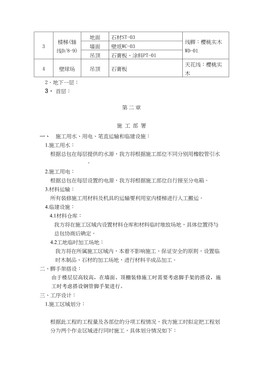 【装修】某国际俱乐部扩展工程装修施工组织设计策画(DOC 48页)_第2页