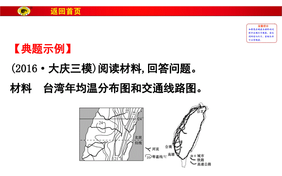 【世纪金榜】2017届高三地理二轮(新课标)专题复习技能二 规范答题建模 模板1 特征描述类 (共25张).ppt_第3页