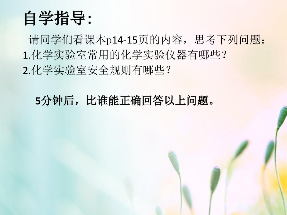 江苏省宿迁市沭阳县马厂镇九年级化学全册1步入化学殿堂到实验室去化学实验基本技能训练一课件2新版鲁教版_第3页