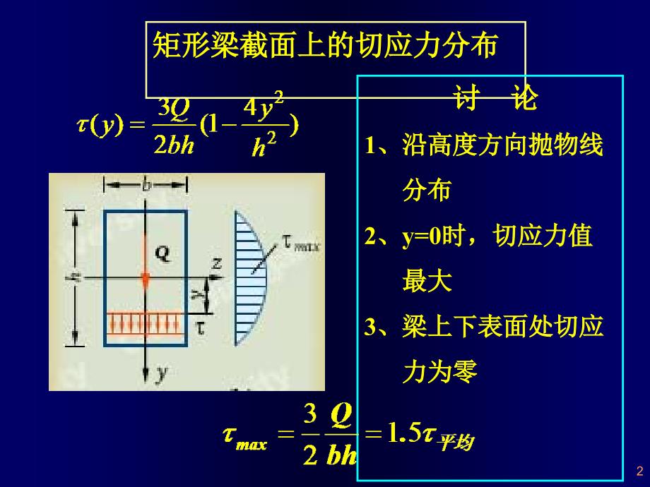 矩形梁截面上的切应力分布_第2页