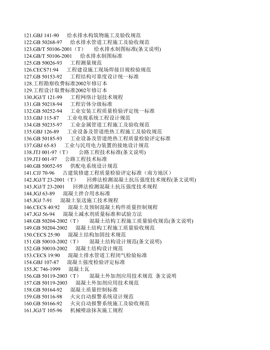 规范及标准目录_第4页