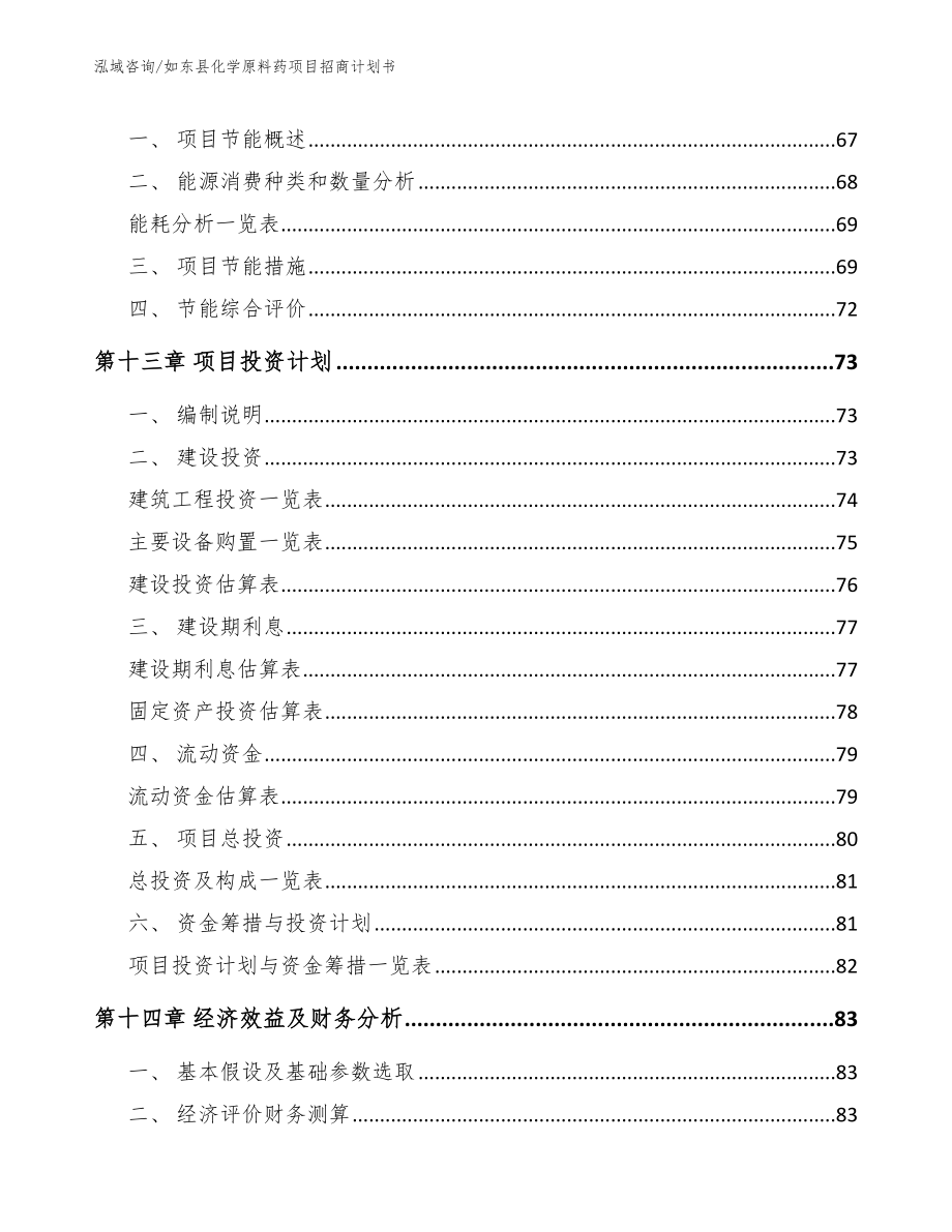 如东县化学原料药项目招商计划书范文_第4页