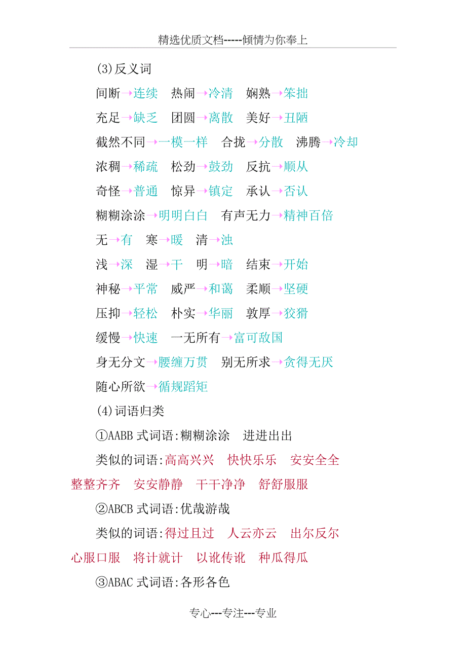 部编人教版-语文-六年级下册--全册知识点总结_第3页