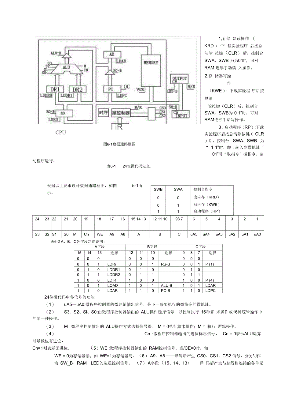 计算机组成原理实验报告_第3页