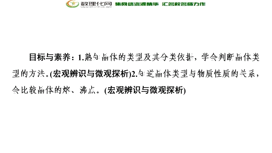 同步苏教化学必修二新突破课件：专题1 第3单元 第2课时　不同类型的晶体_第2页