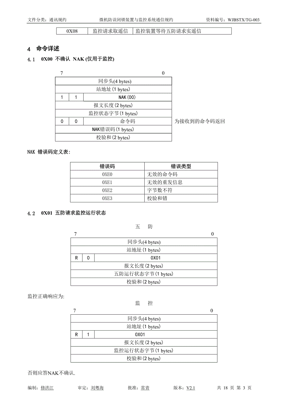 闭锁装置与监控系统通讯规约V2.1_第4页