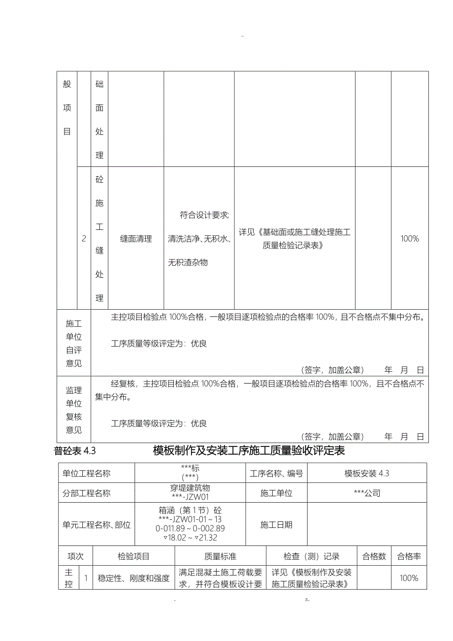 水利混凝土评定表_第3页