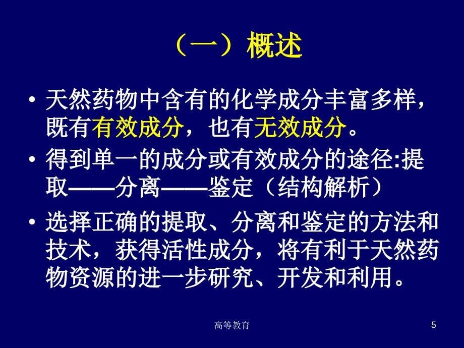 天然药物化学提取分离技术专业内容_第5页