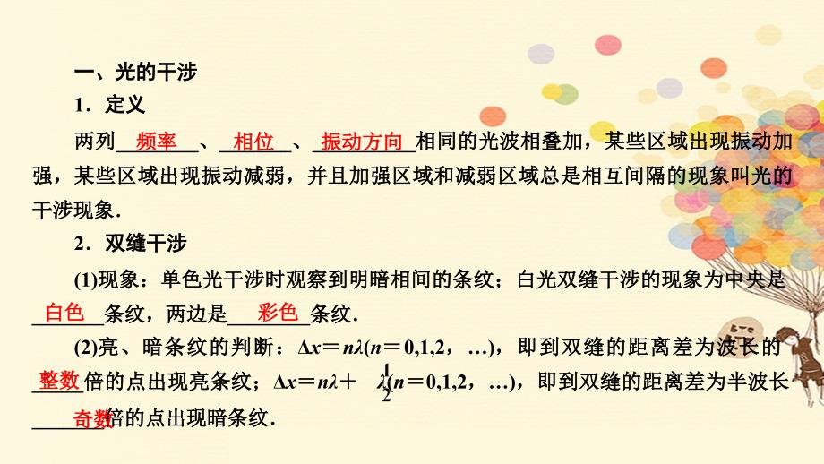 2018版高考物理一轮复习 第十六章 光学 电磁波 相对论 16.2 电磁波 光的波动性 相对论课件_第4页