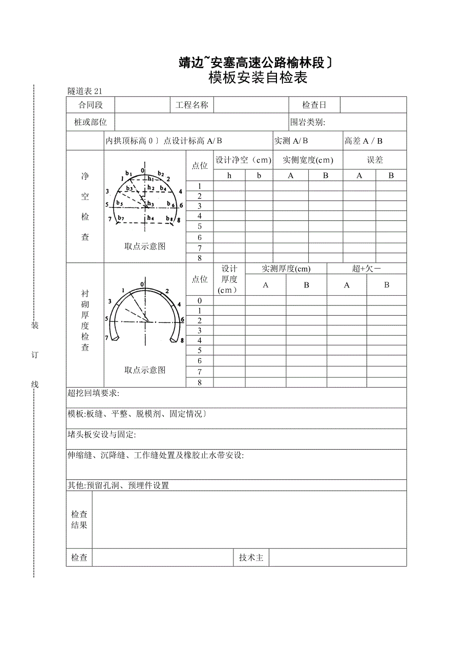 模板安装自检表_第1页