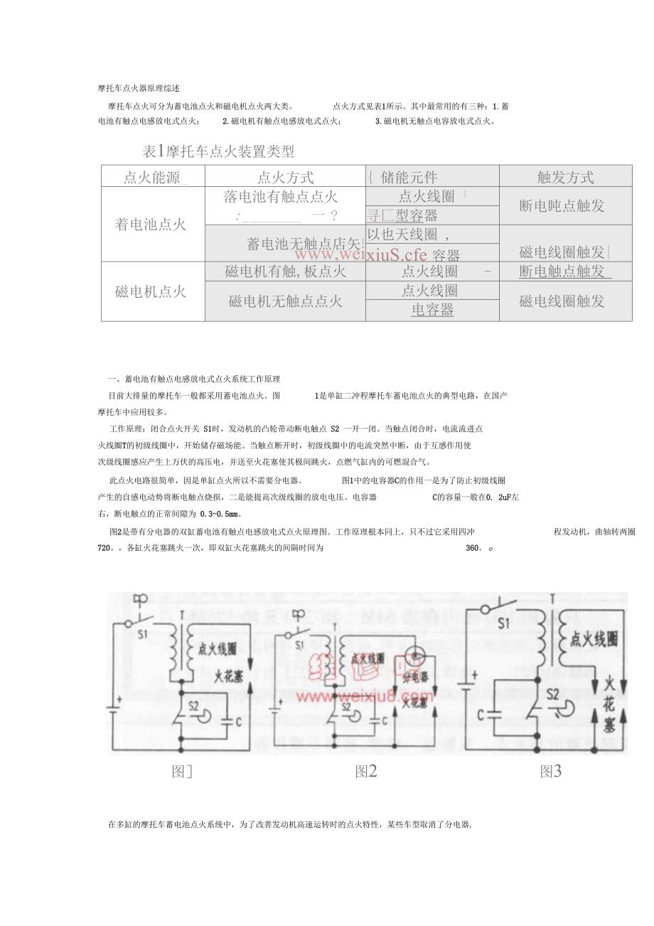 摩托车点火器原理综述_第1页