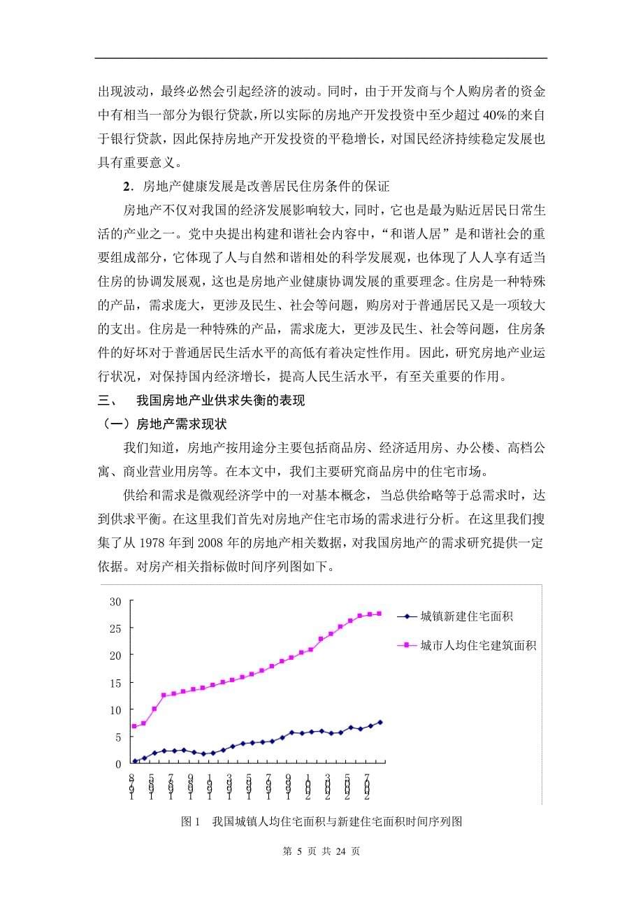 我国房地产市场供求问题与对策研究_第5页