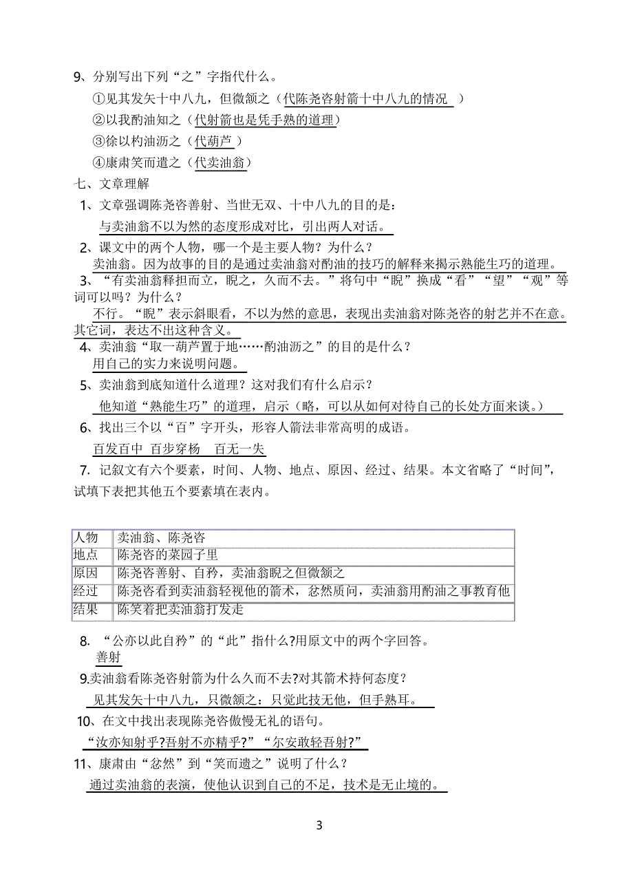 卖油翁练习附答案_第3页