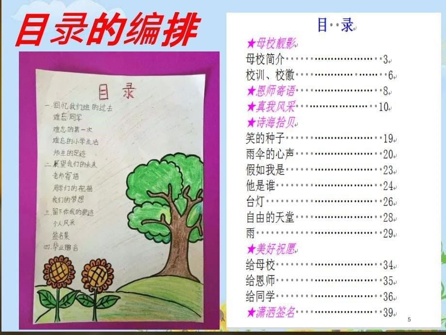 毕业纪念册的制作课件_第5页