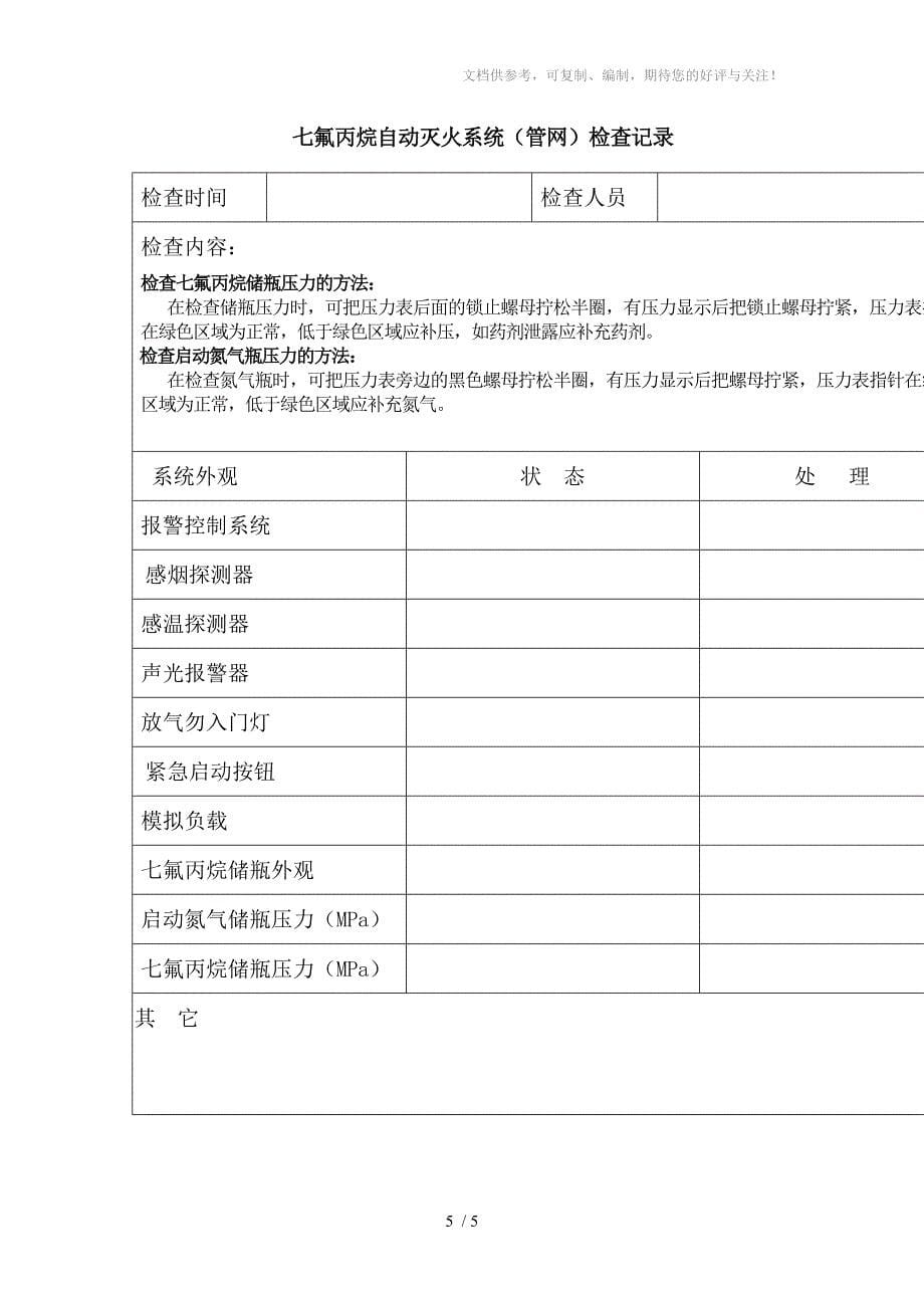 七氟丙烷自动灭火系统操作说明_第5页