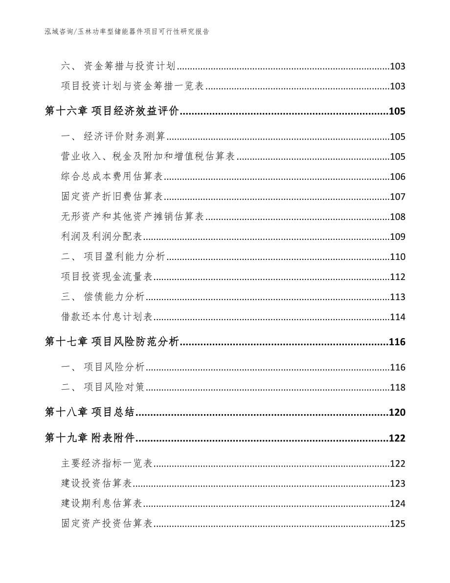 玉林功率型储能器件项目可行性研究报告（范文）_第5页