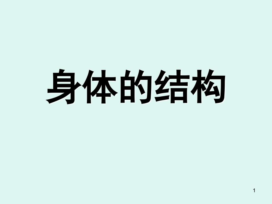 身体的结构课堂PPT_第1页