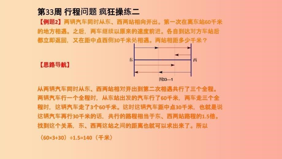 六年级数学 第33周 行程问题（一）奥数课件_第5页