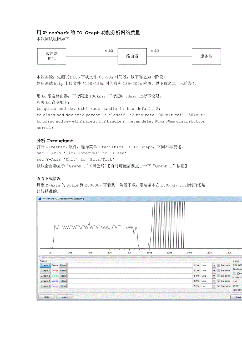 用Wireshark的IOGraph功能分析网络质量_第1页