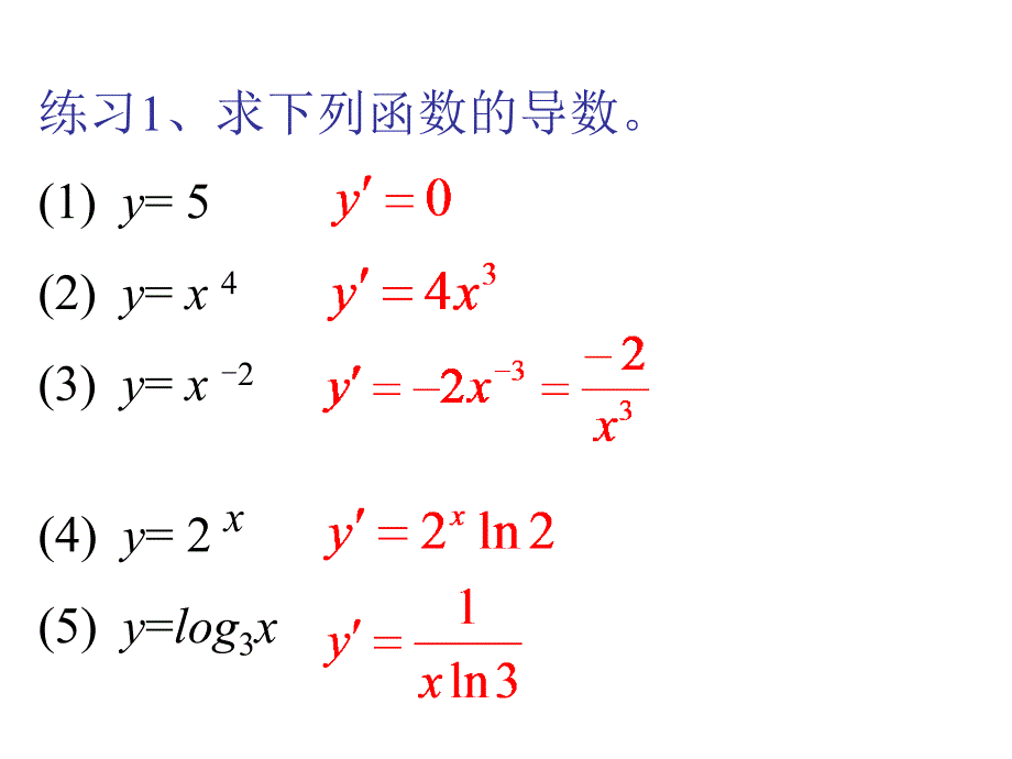 122基本初等函数的导数公式及导数的运算法则_第4页