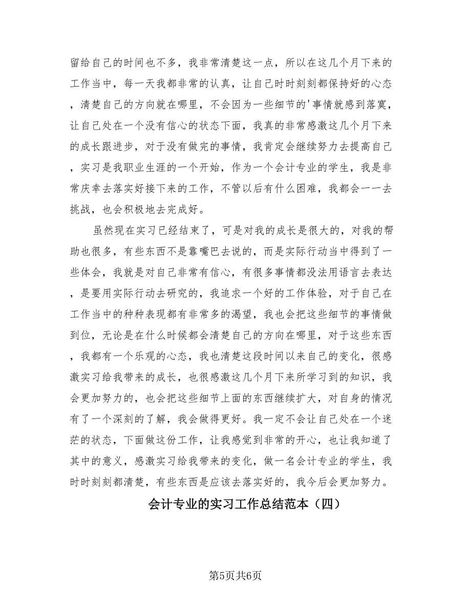 会计专业的实习工作总结范本（4篇）.doc_第5页