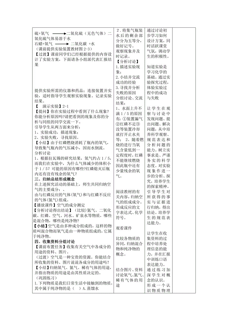 人教版九年级化学第二单元教学设计 .doc_第2页