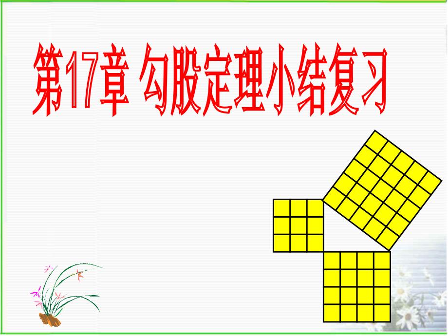 最新人教第17章勾股定理经典题型总结复习课件资料_第1页