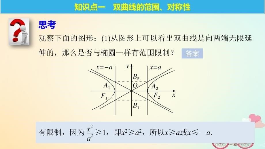 高中数学第二章圆锥曲线与方程2.3.2双曲线的简单几何性质课件新人教A版选修21_第5页